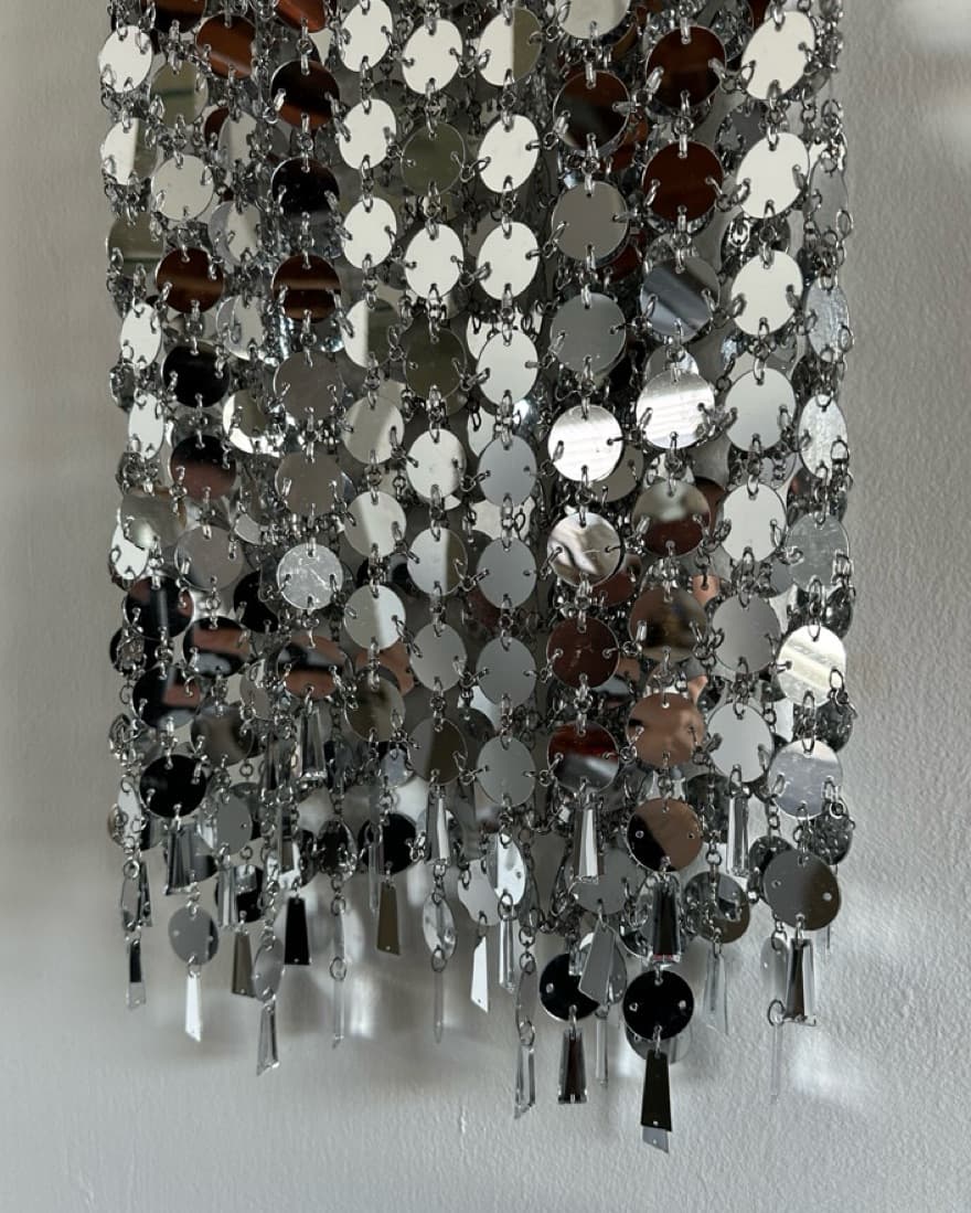 & Other Stories Silver Disc Dress - Image 2
