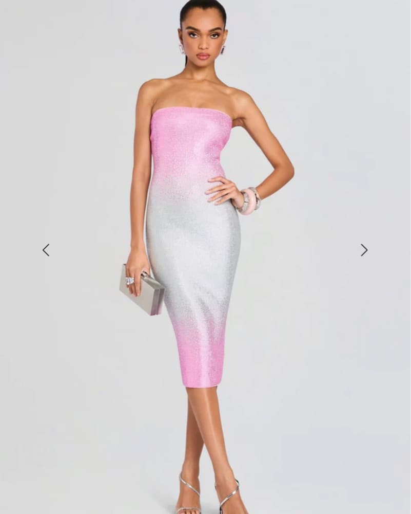 Retrofete Laina Embellished Knit Dress - Image 1