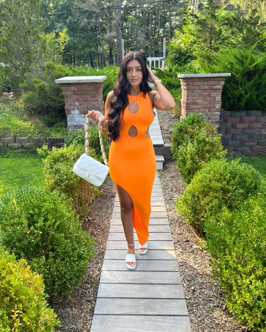Orange Revolve Dress - Image 3