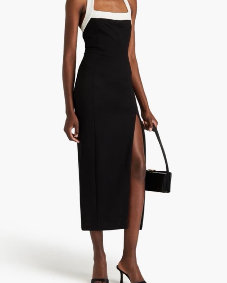 Nicholas Dress Two Tone Halter - Image 1
