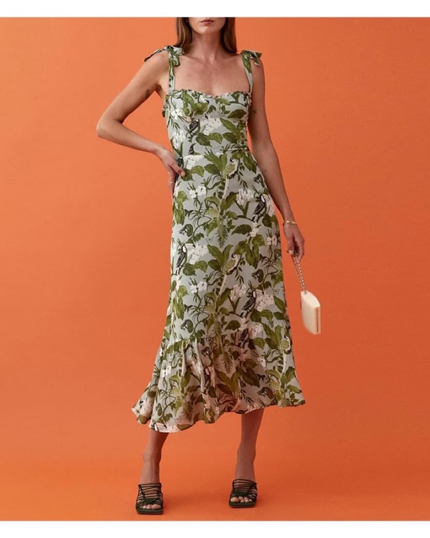 Reformation Nikita Dress in Tropical - Image 2