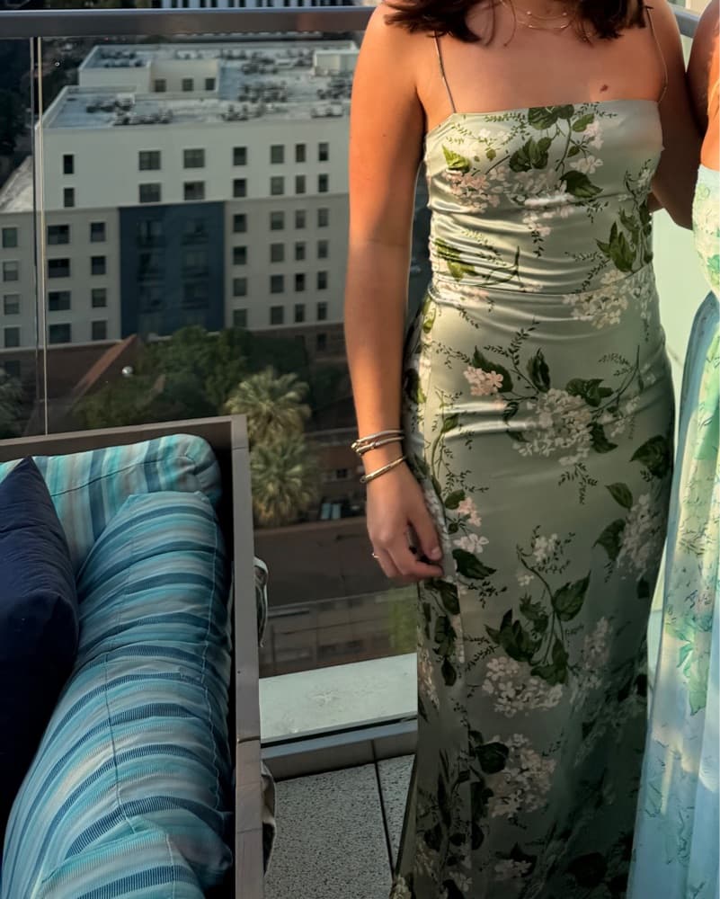 Reformation Frankie Silk Dress - Image 3