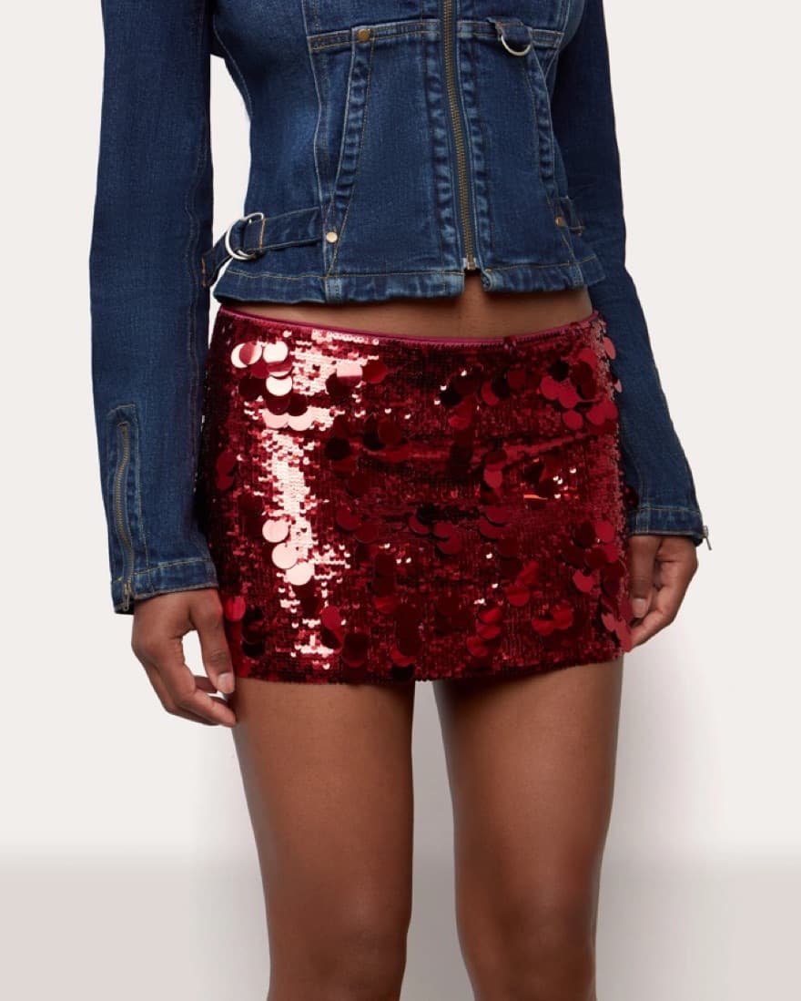 Danielle Guizio Paillette Skirt  - Image 2