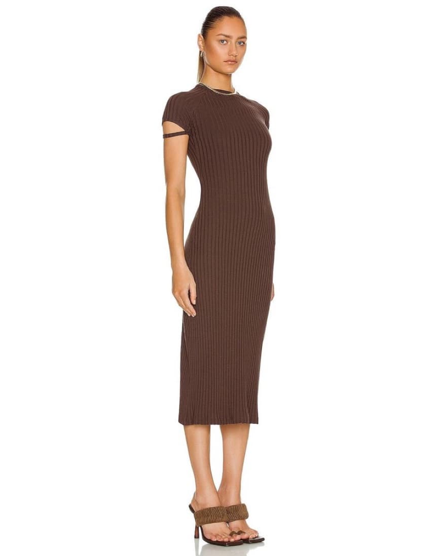 Helmut Lang Brown Midi Dress - Image 1