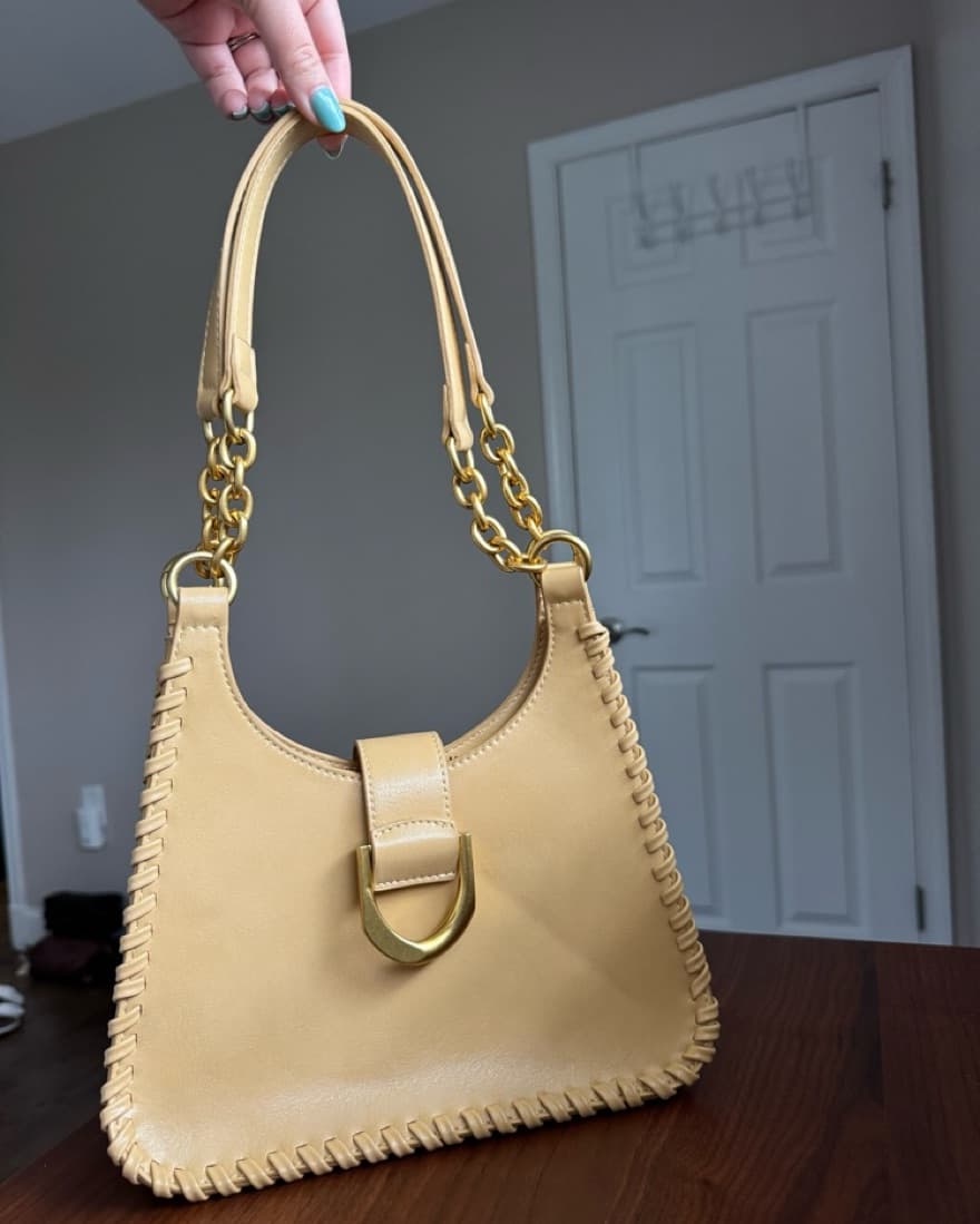 Butter Yellow Western Buckle Purse - Image 1