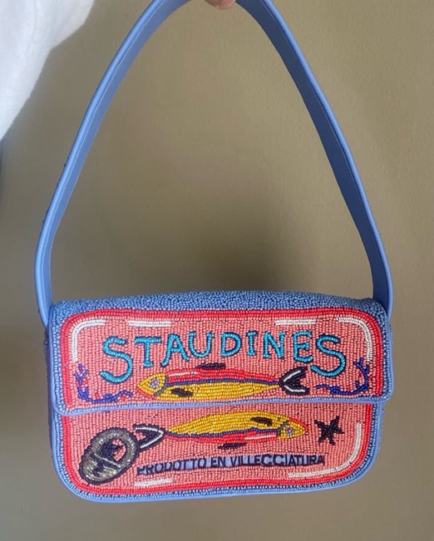 Staud “Staudines” Beaded Tommy Bag - Image 1