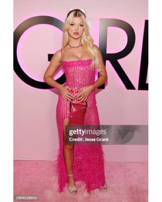 Retrofête Alessandra Nylon Gown | Pink Gown | Red Carpet | Birthday Dress | Naked Dress - Image 6