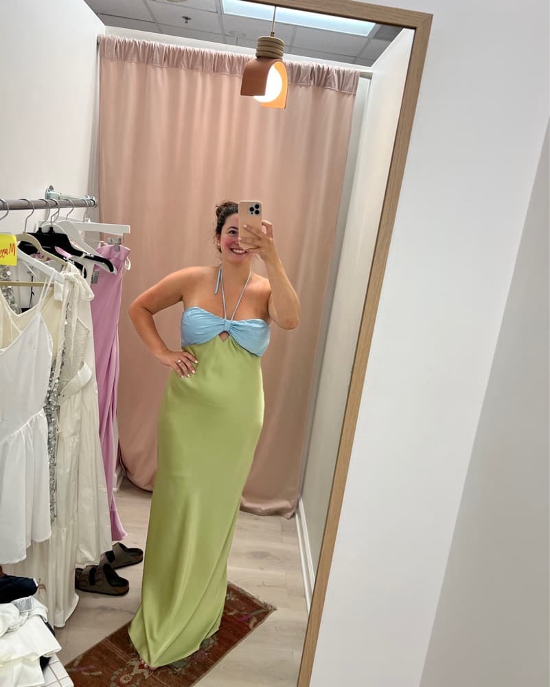 Satin Maxi Dress - Image 3