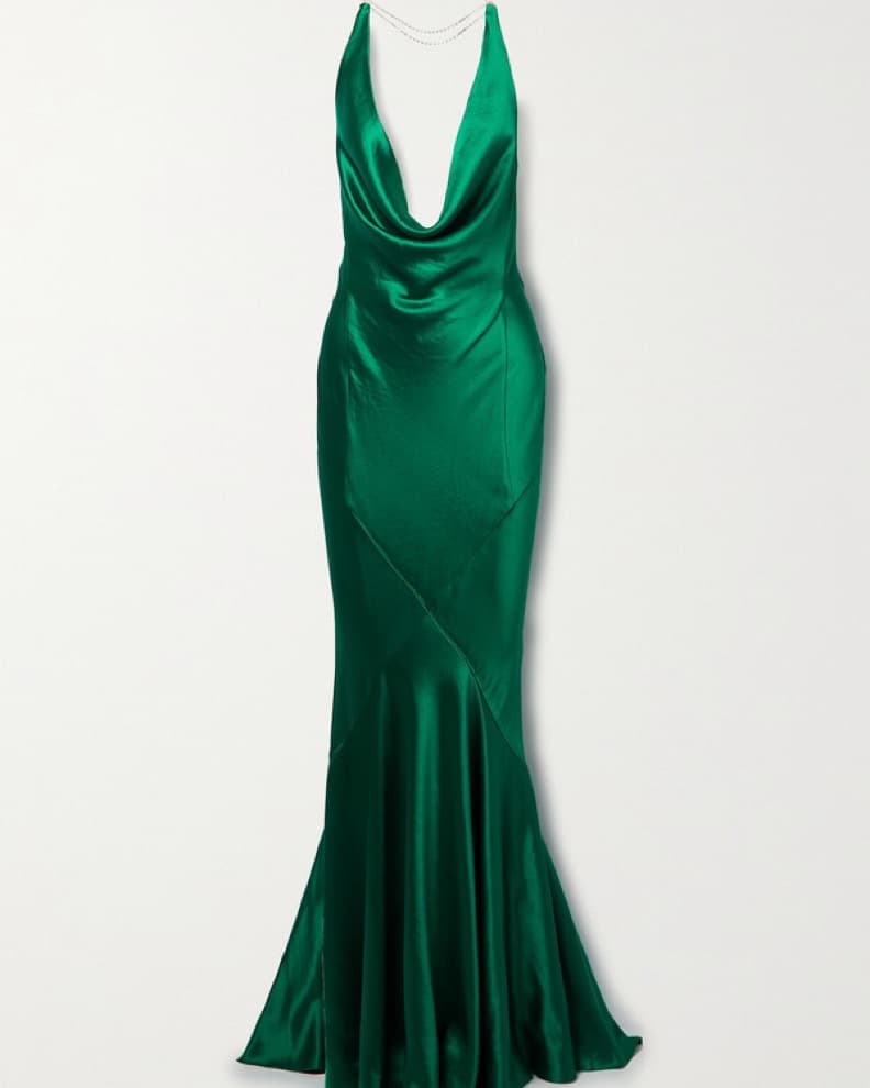 Retrofête Eve Dress in Emerald Green - Image 3