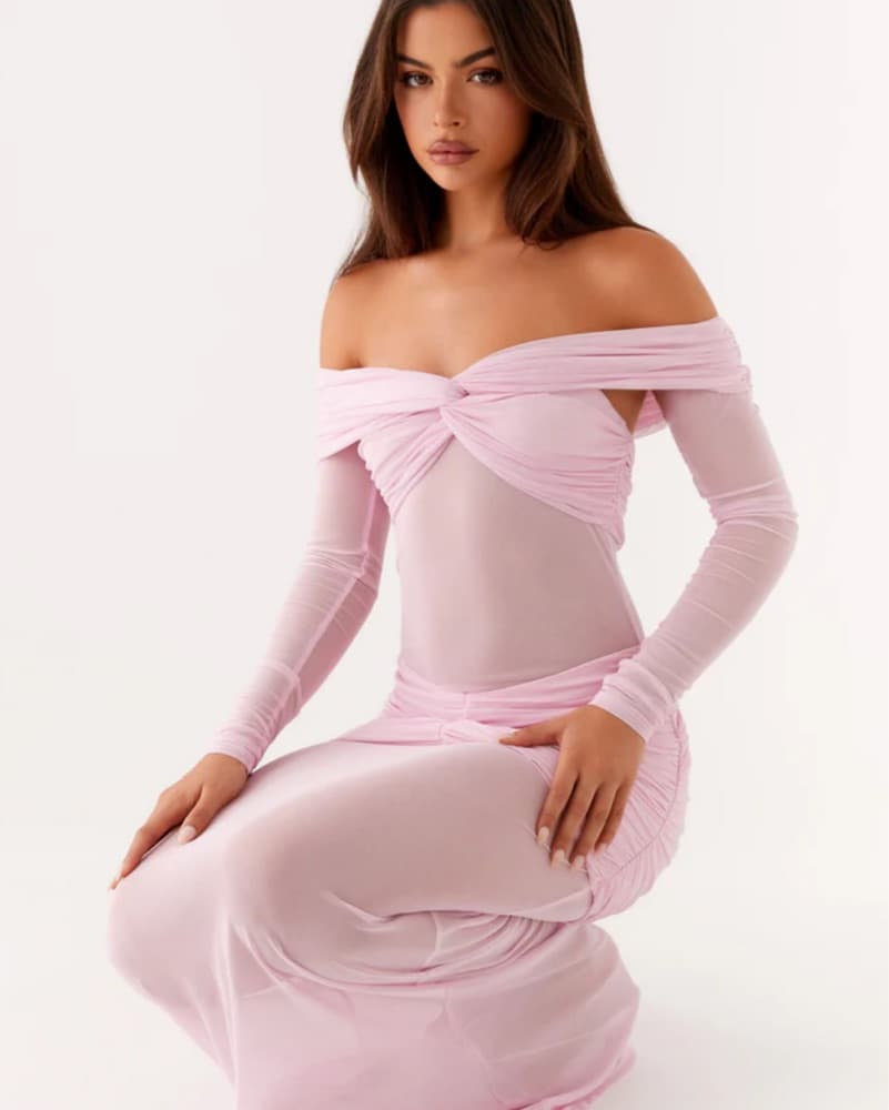 Pink Long Dress - Image 1