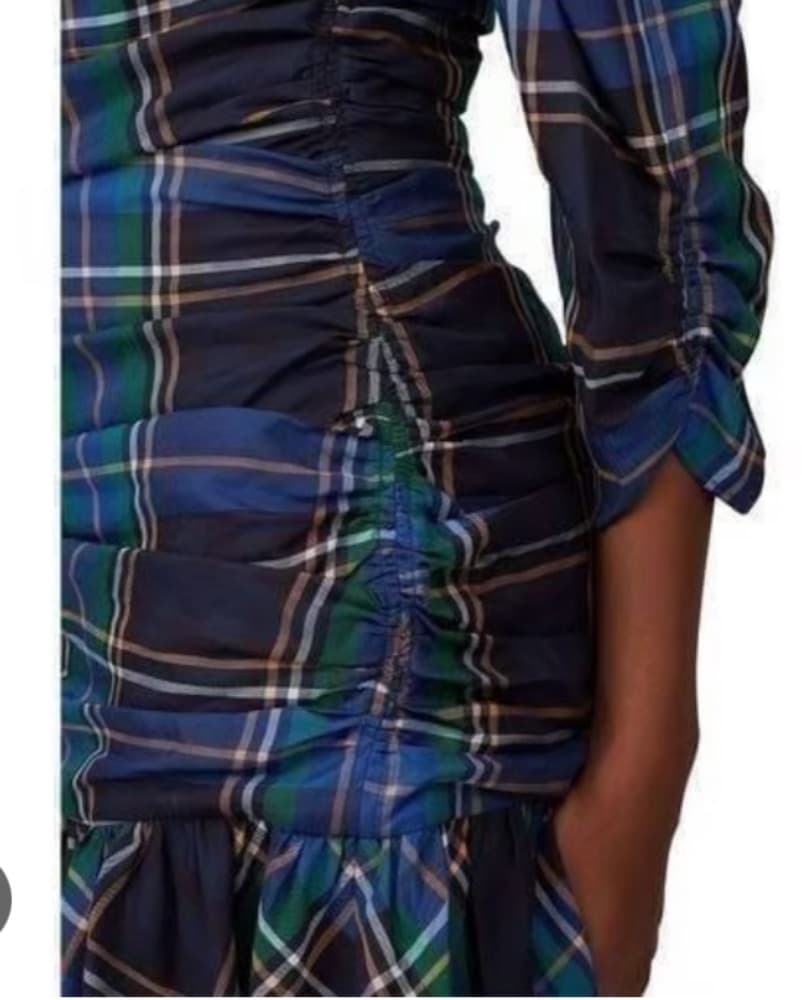 Tanya Taylor Plaid Raven Dress - Image 2