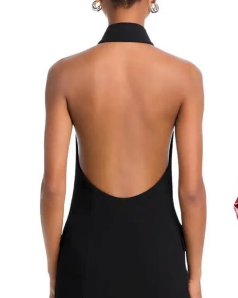 Bardot Black Vest Mini Dress - Image 2