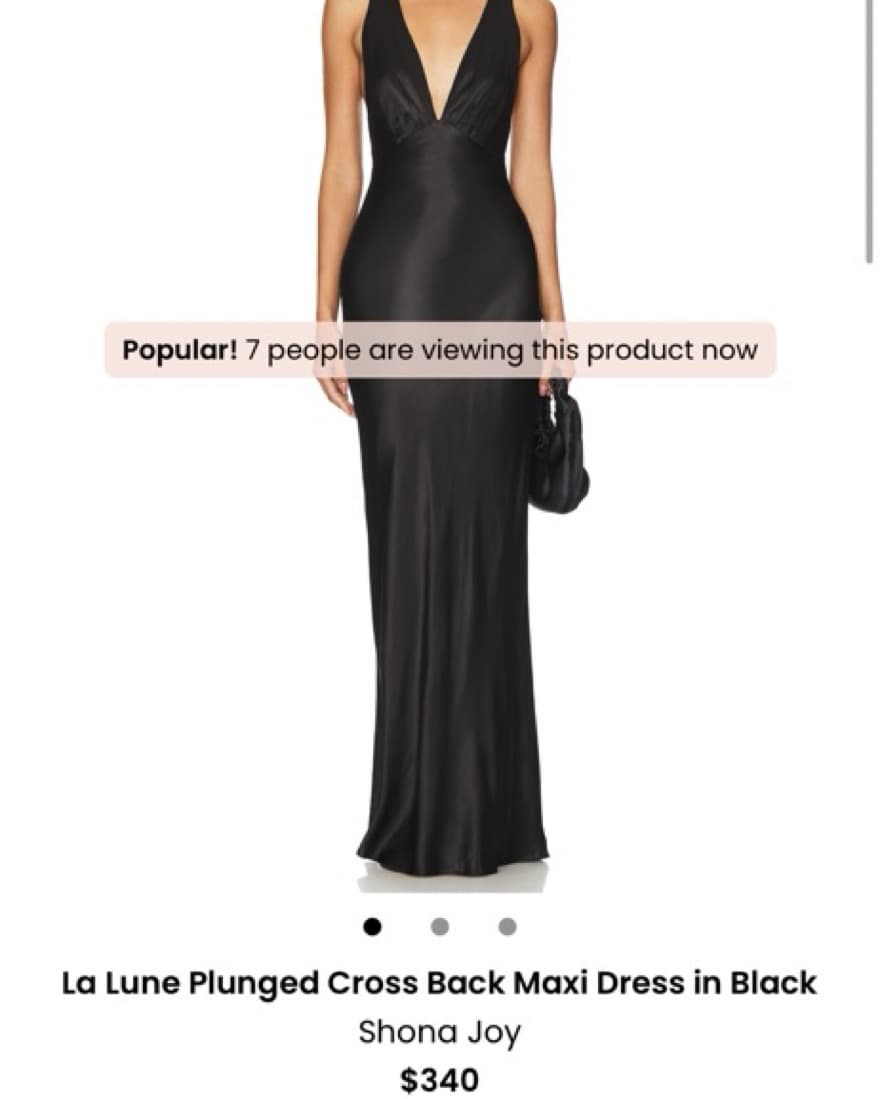La Lune Plunged Cross Back Maxi - Image 1