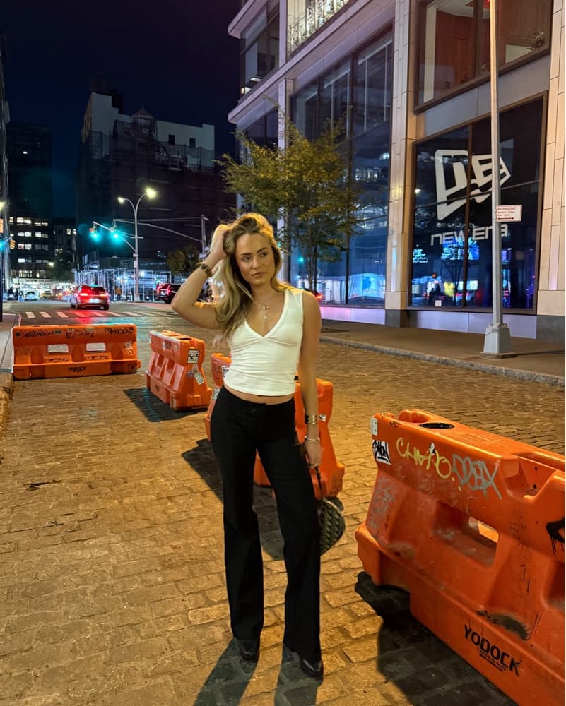 Black Low Waisted Pants - Image 2