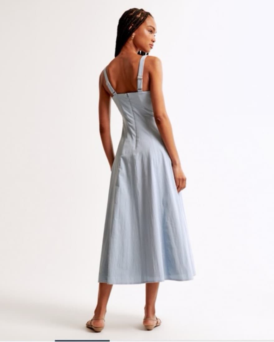 Fit & Flare Stretch Midi Dress - Image 2