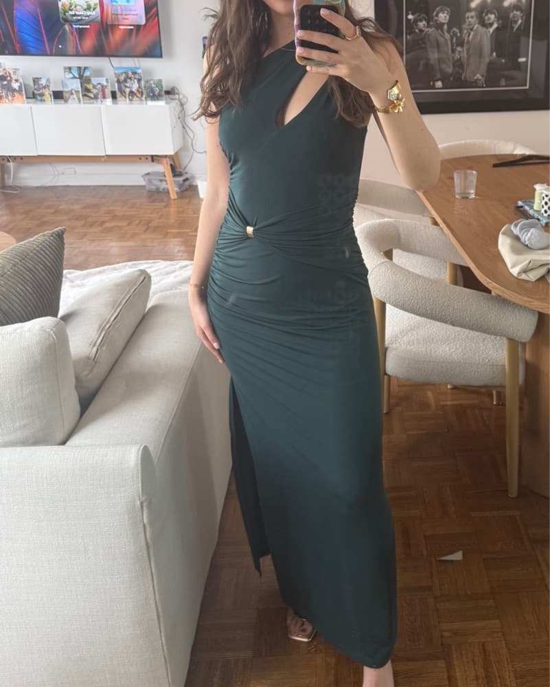 Herve Leger Green Maxi Dress - Image 3