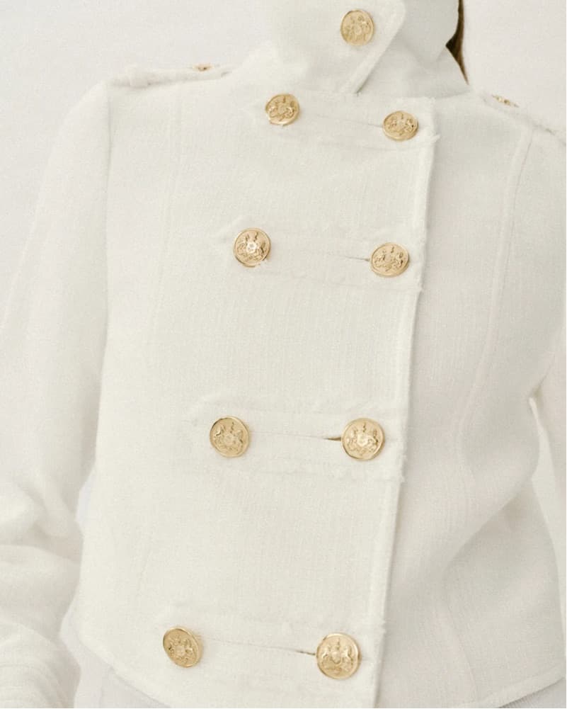 Chic Zara White Double-Breasted Jacket - Image 5