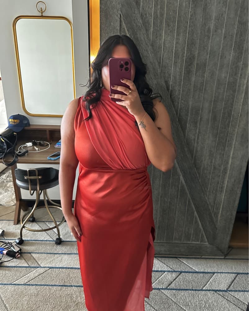 Red/Orange Formal Dress - Image 2