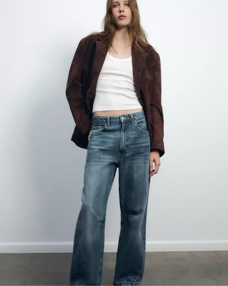 LEATHER SUEDE BLAZER - Image 2
