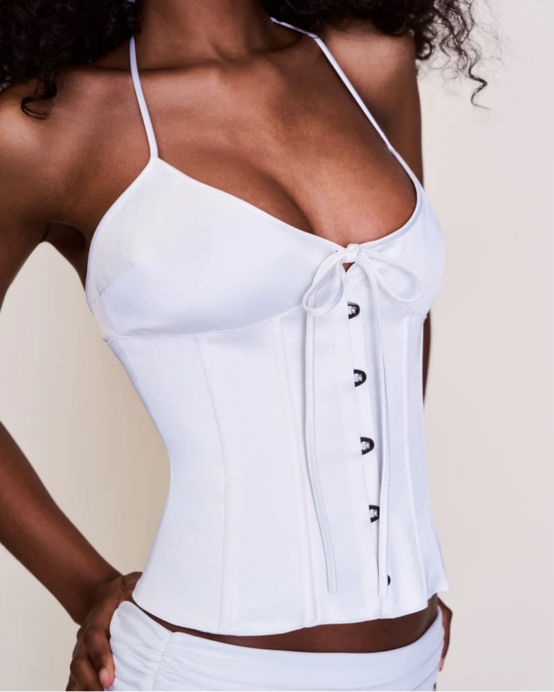 Danielle Guizio Marini Corset In White - Image 1
