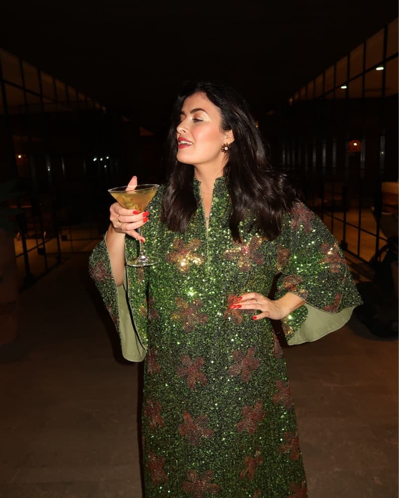 La Vie Style House Sequined Caftan - Image 1