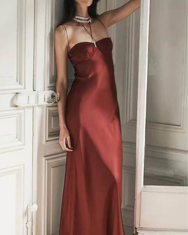 Anna october red Dress - Image 2