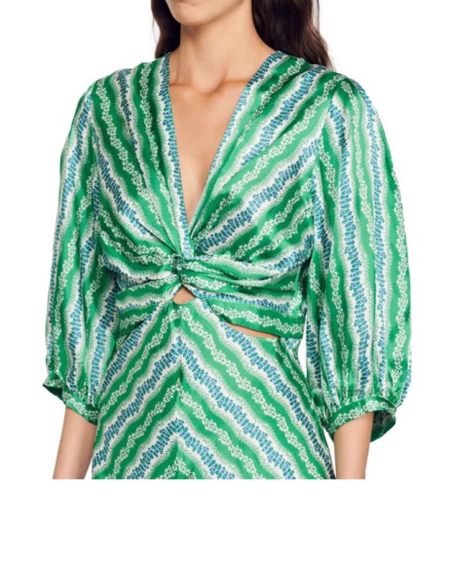 Sandro Green dress  - Image 4