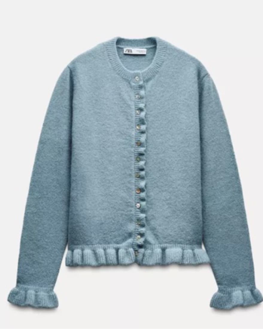 Zara Blue Cardigan - Image 2