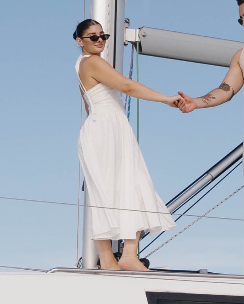 White Cotton Dress - Image 2