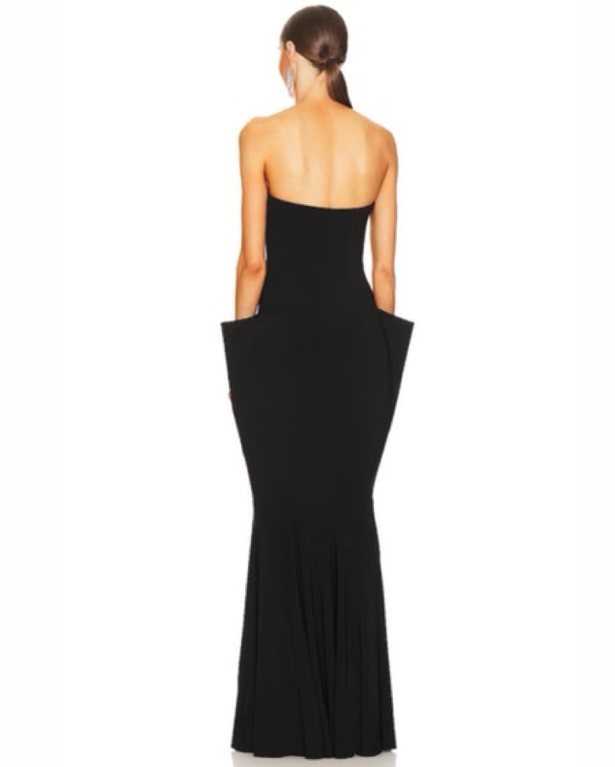 Strapless Norma Kamali Gown  - Image 2