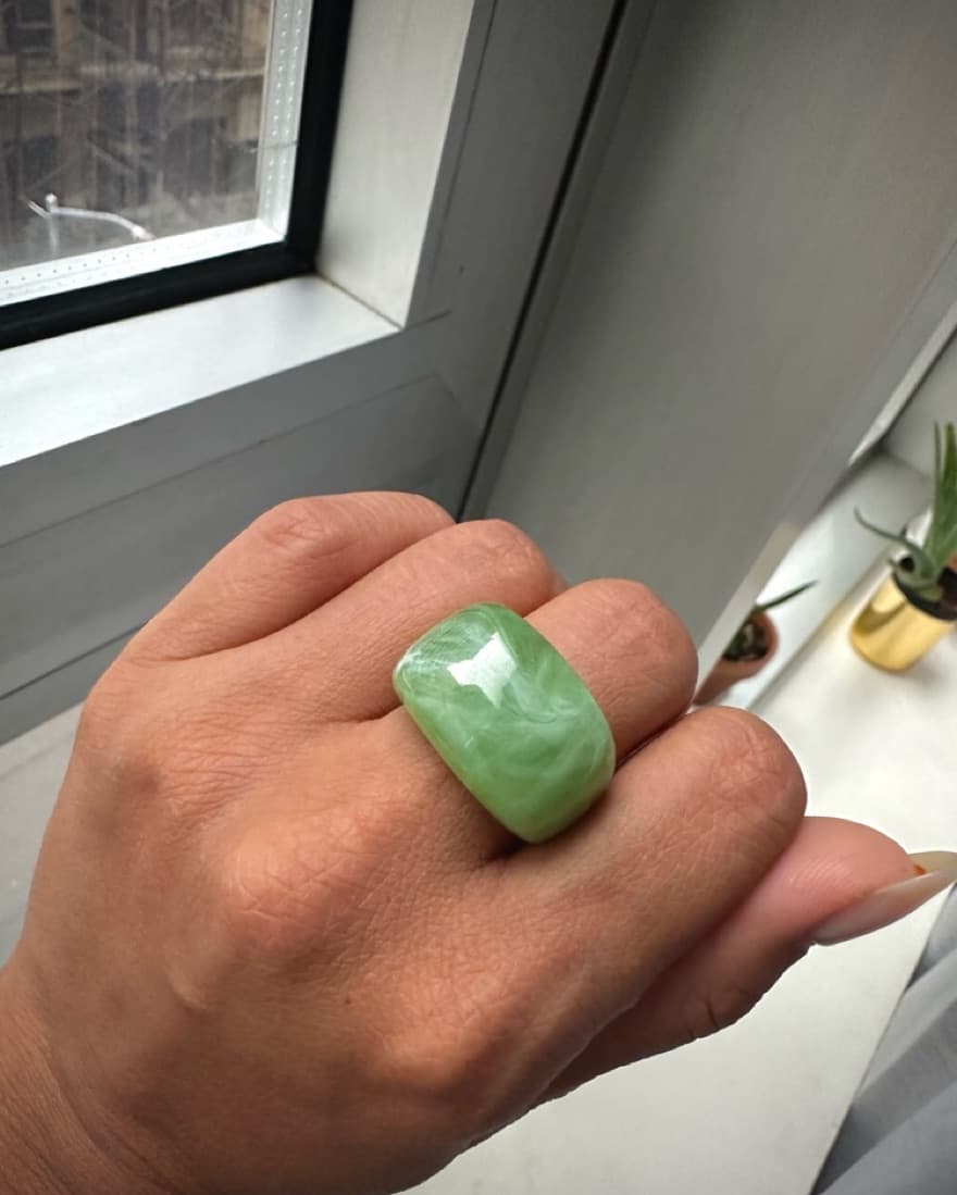 & Other Stories Green Ring - Medium - Image 2
