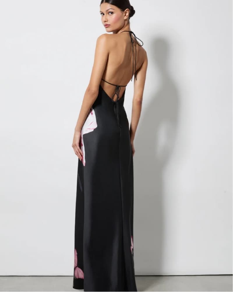 Alice + Olivia Montana Tie Back Gown - Image 2