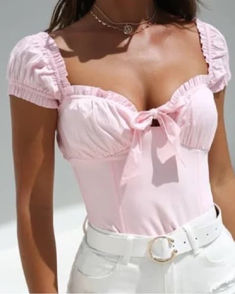 I.AM.GIA Naomi Ruffle Bustier Top - Image 1
