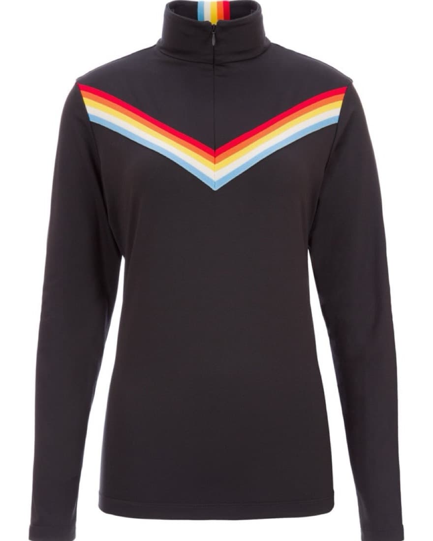 Fera Skiing Black Half Zip / Ski Layer - Image 2