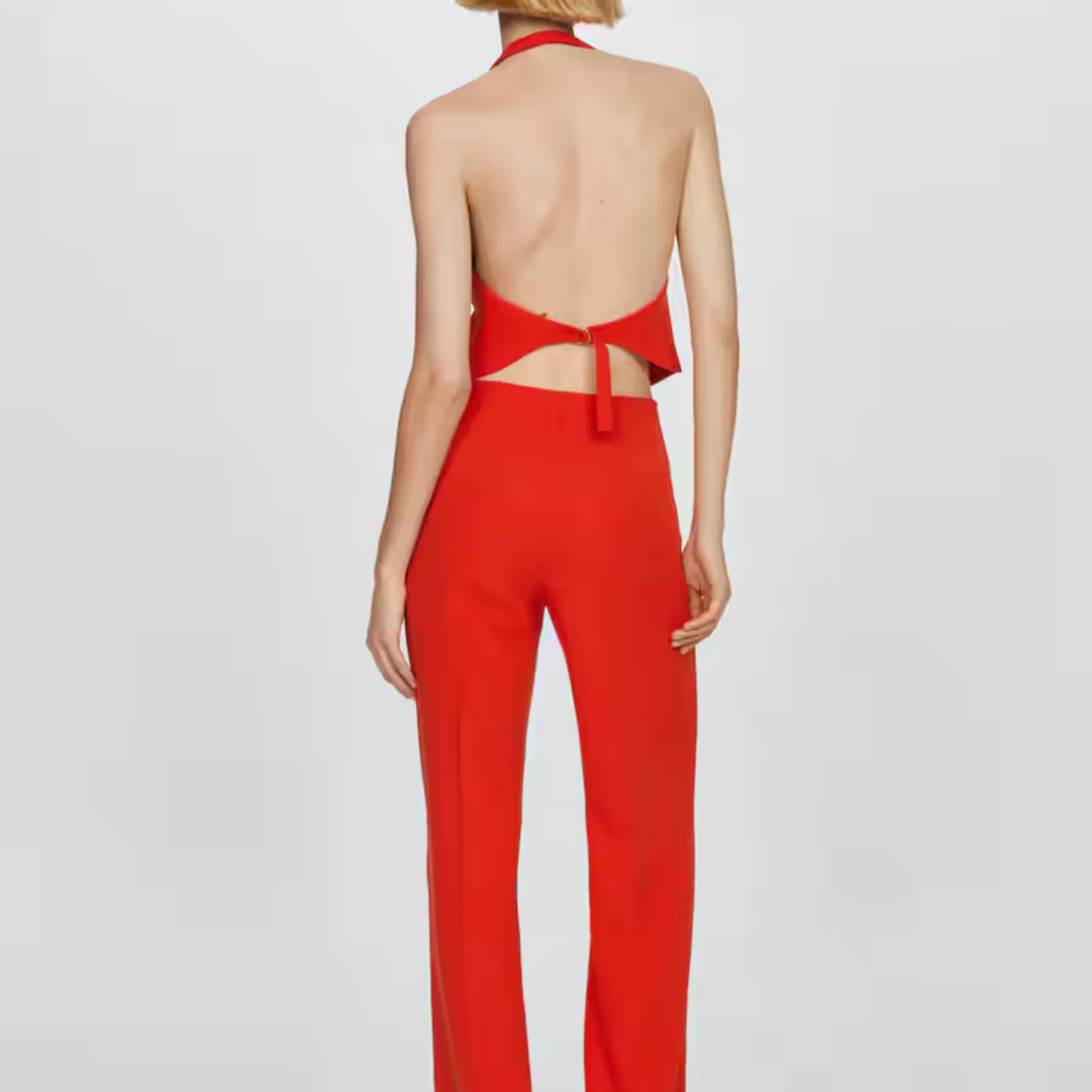 Mango Red Vest & Pant Set - Image 3