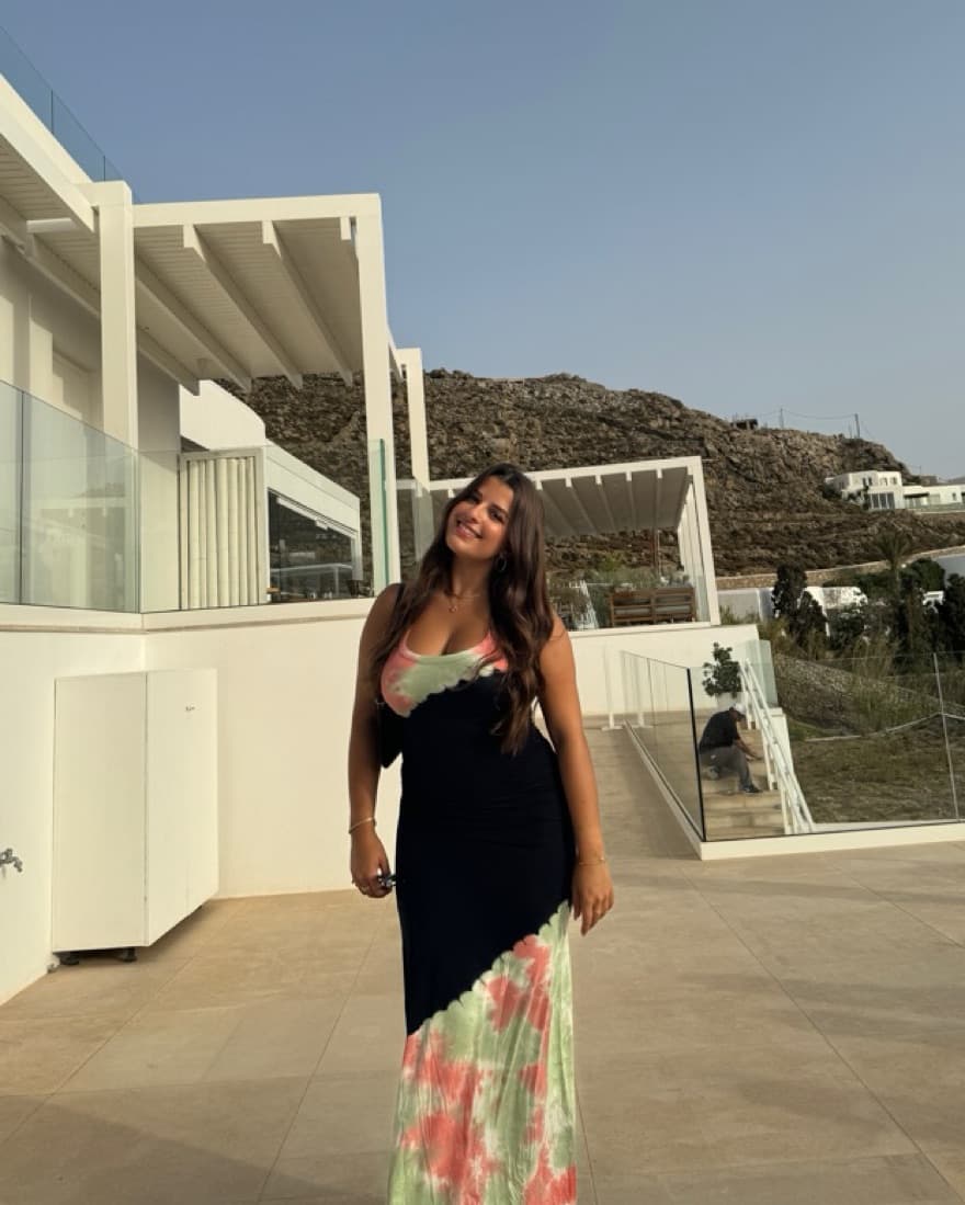 Black Maxi Tie-Dye Dress - Image 1