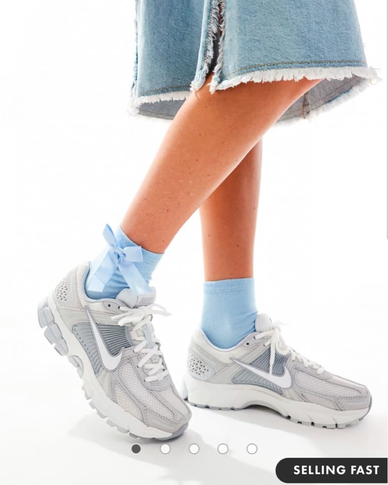 Nike Vomero 5 Grey And White Sneakers  - Image 1
