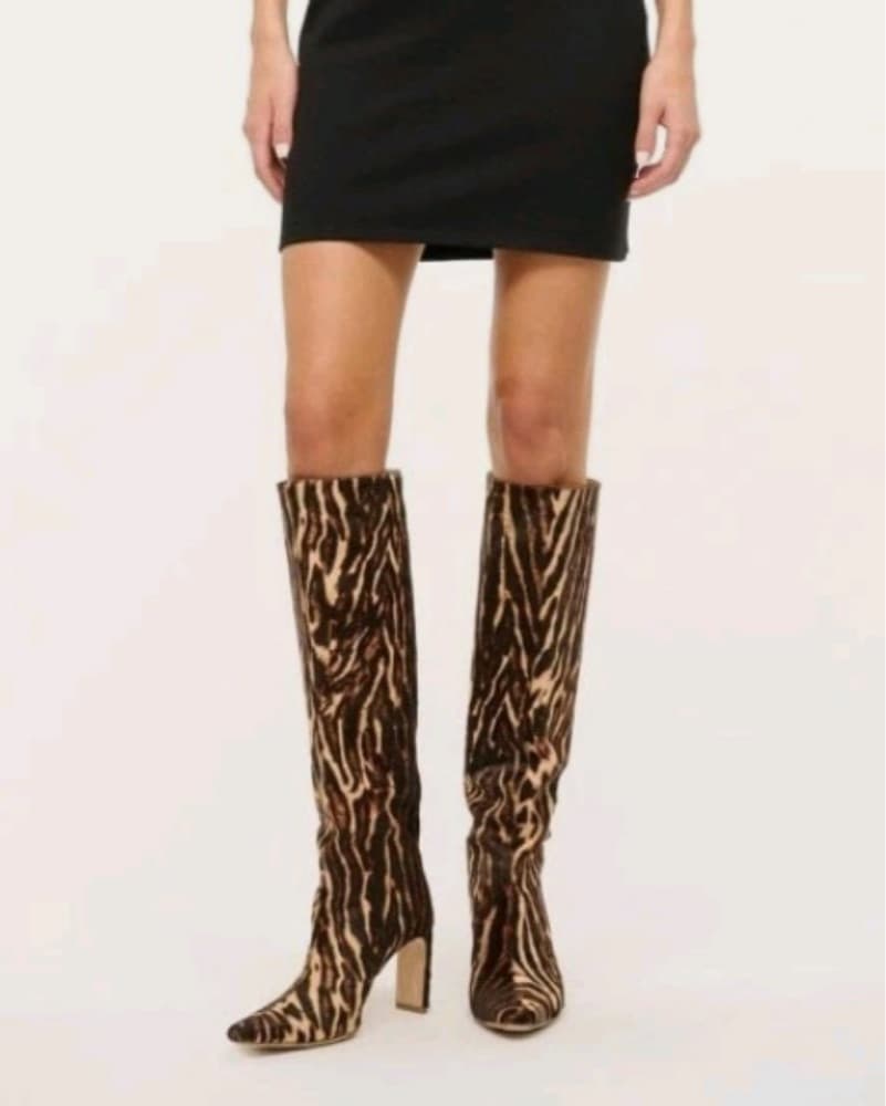 Staud Wally High Hell Boot Lady Leopard - Image 1