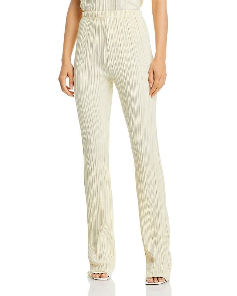 Anine Bing Billie Pants In Cream - Image 1
