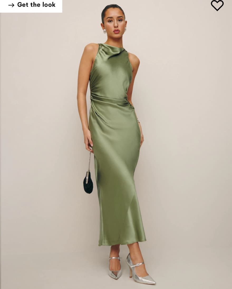 Reformation Casette Silk Dress - Image 1