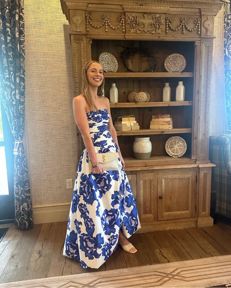 Aje Behold Blue Maxi Dress - Image 3