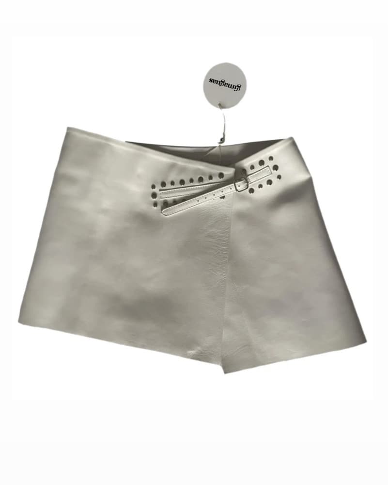 White Mini Skirt - Image 1