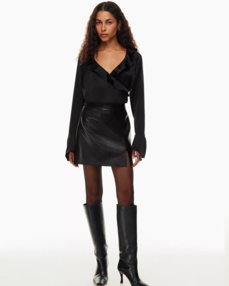 Aritzia Wilfred Vegan Leather Skirt - Image 1