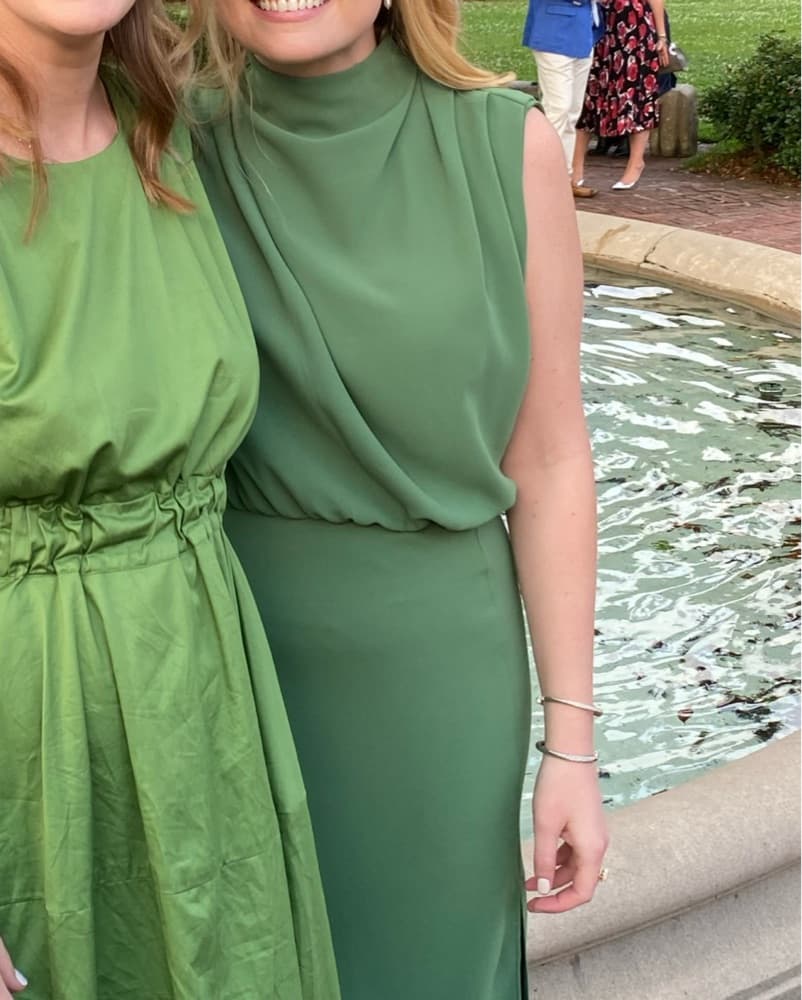 Amanda Uprichard Green Midi dress - Image 2