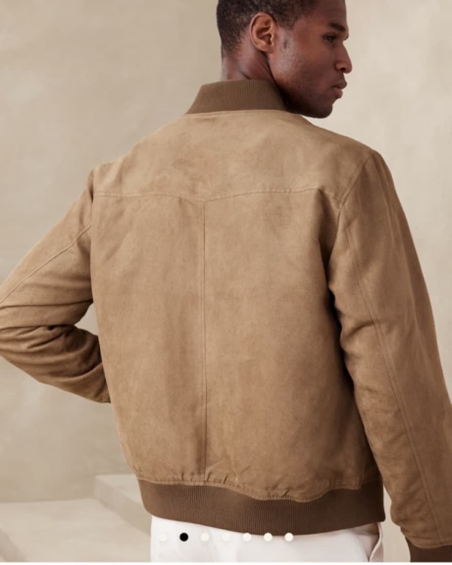 Vegan Suede Bomber FW24 - Mens  - Image 2