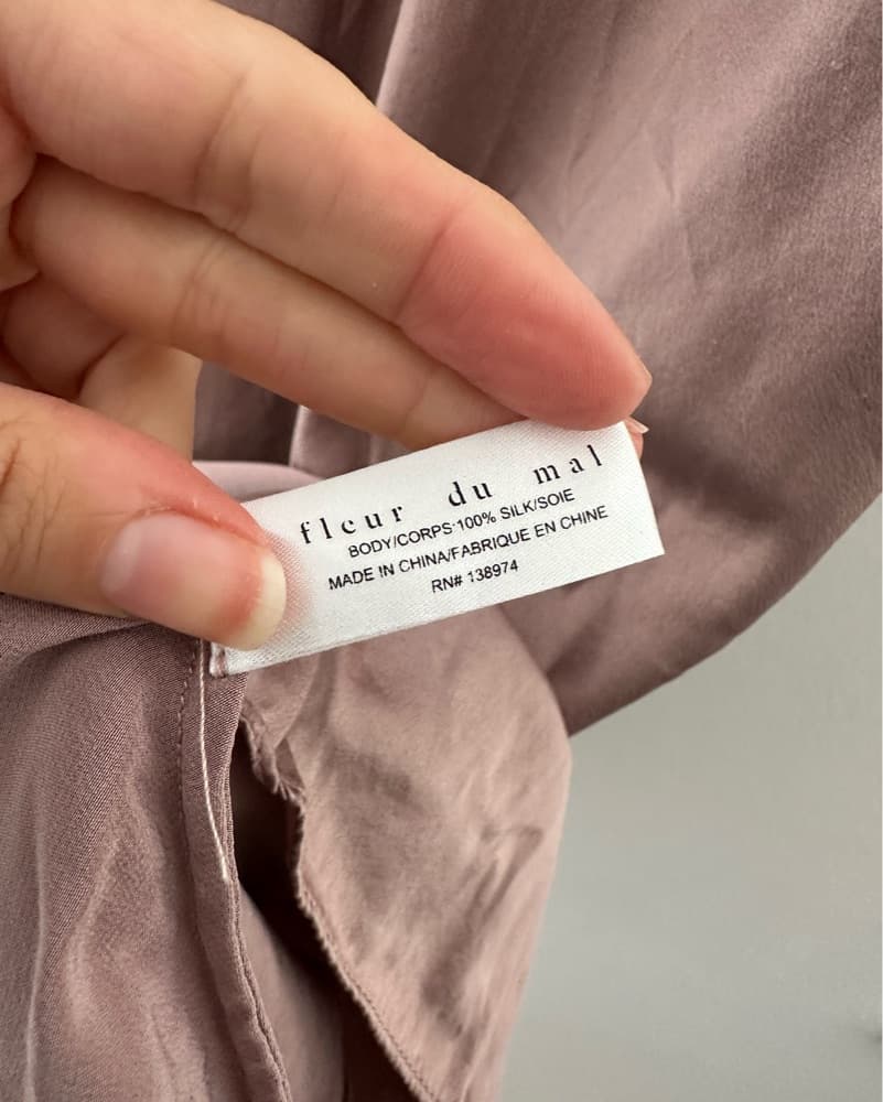 Fleur du Mal 100% Silk Slip Dress — Size - Image 4