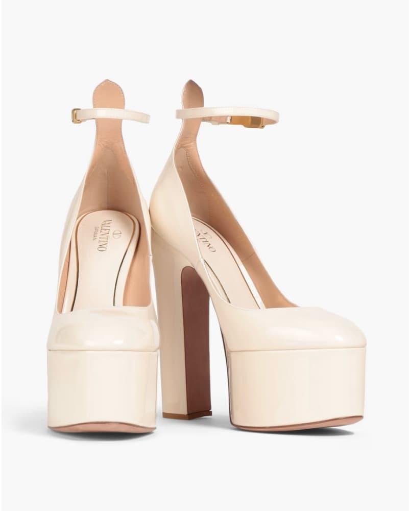 Valentino Garavani Ivory Platform Pumps - Image 2