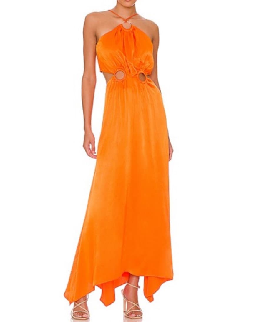 Elliatt Orange Cutout Maxi - Image 1