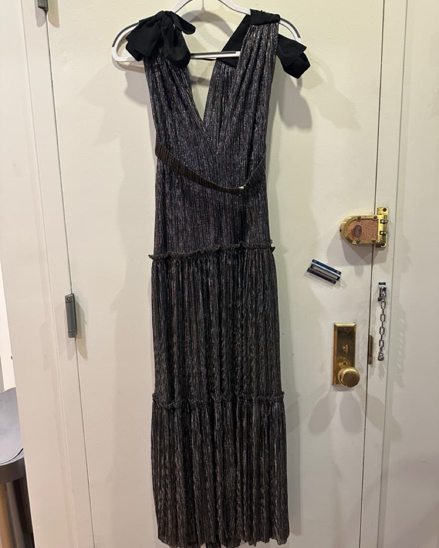 Sabina Musayev Ray Tiered Satin Dress - Image 2