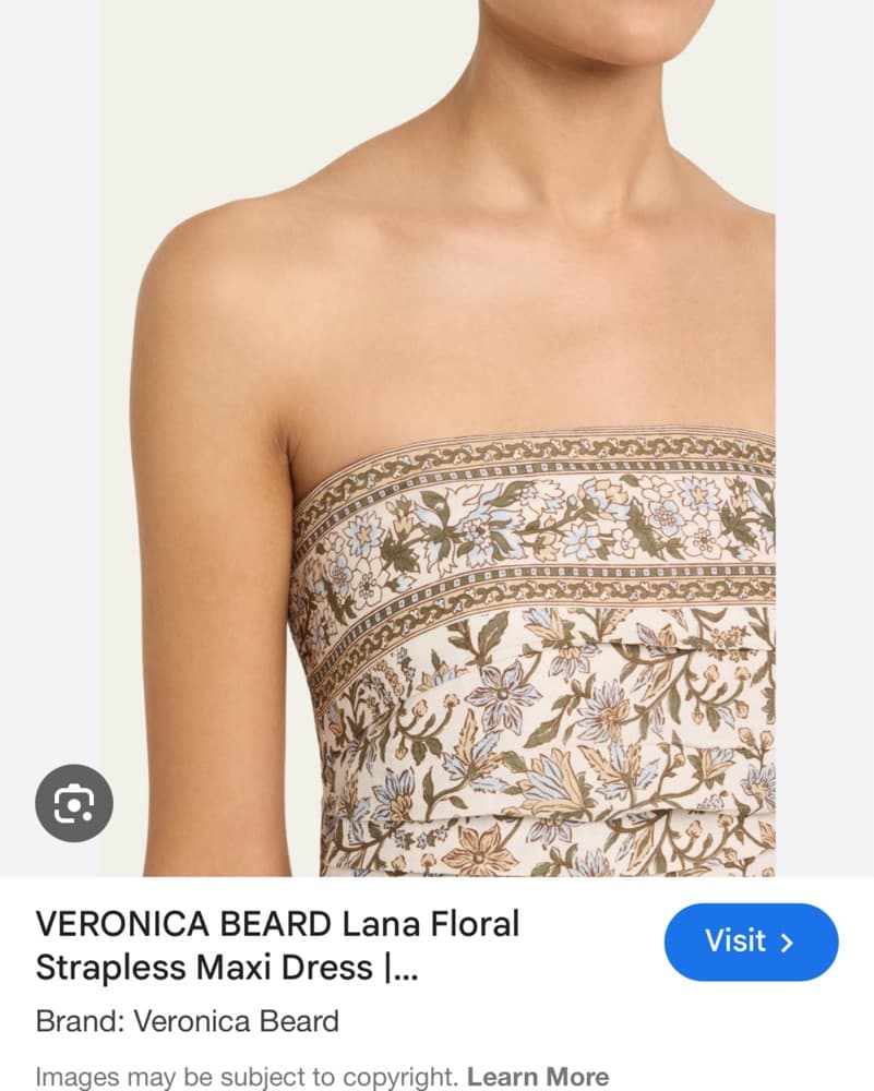 Veronica Beard Lana Floral Strapless Maxi Dress - Image 4